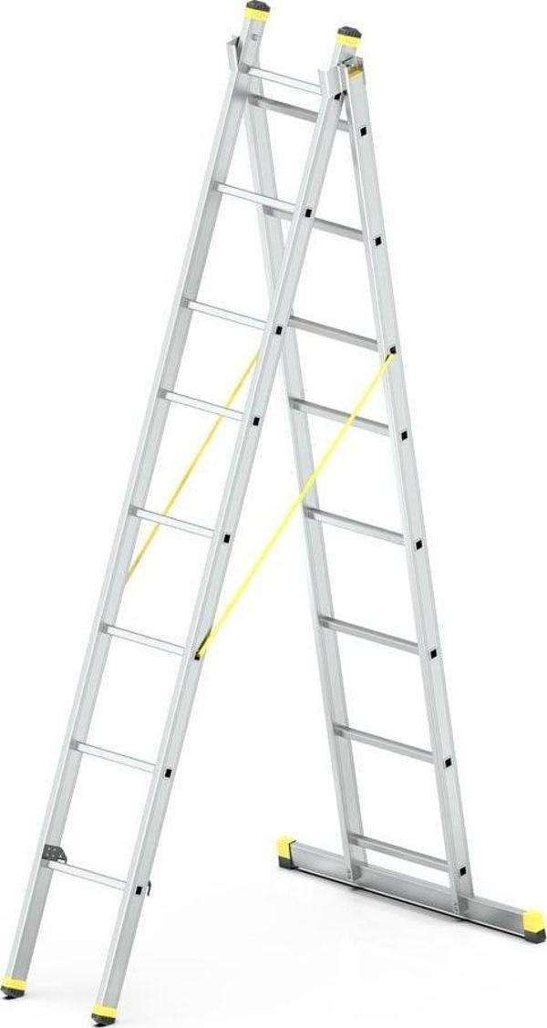 Narvon 2X2,5 (5 M) A Tipi Sürgülü Alüminyum Merdiven - Image 1