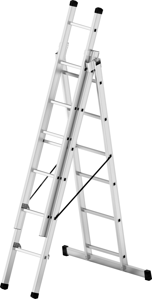 Narvon 3X2 (6 M) A Tipi Sürgülü Alüminyum Merdiven - Image 1