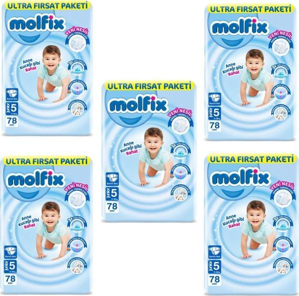 Molfix Bebek Bezi Ultra Fırsat Paketi 5 Numara 390'lı - Image 1