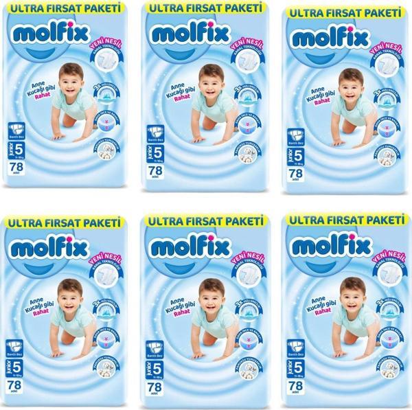 Molfix Bebek Bezi Ultra Fırsat Paketi 5 Numara 468'li - Image 1