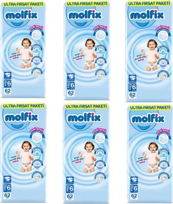 Molfix Bebek Bezi Ultra Fırsat Paketi 6 Numara 372'li - Image 1