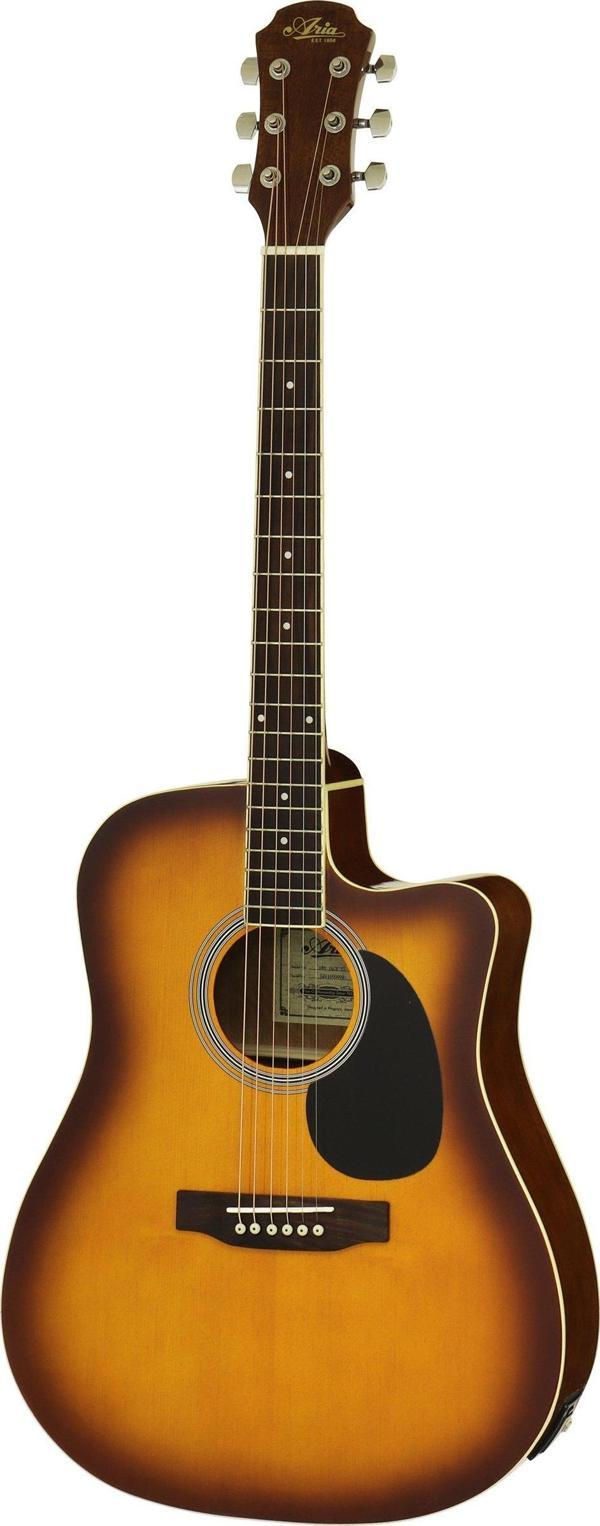 Aria AWN15CETS Cutaway Elektro Akustik Gitar - Image 1