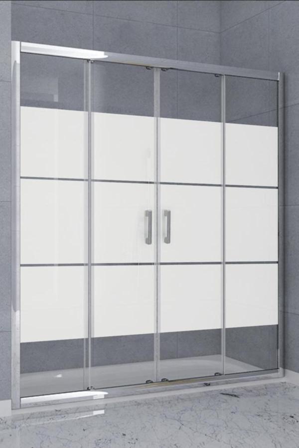 Durul Duşakabin Ön Cephe 5 mm Box Desen Yükseklik 190 cm - Image 1