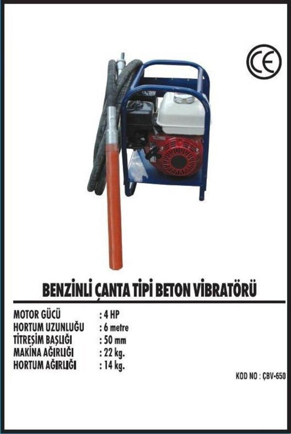 Şener 4hp. Honda Motorlu Benzinli Beton Vibratörü - Image 1