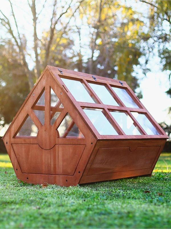 Mandu Ahşap Tribox Sera Saksı (Büyük) - Image 1