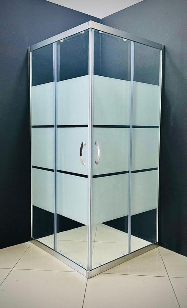 Durul Duşakabin Kare 5 mm Kumlama Box Desen Cam H.190 cm - Image 1