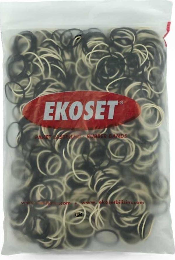 1000 Adet Küçük Paket Lastiği Siyah Beyaz 40mm - Image 1