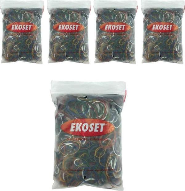 Renkli Paket Para Lastiği Karışık 6 Renk 70mm 5000 Adet - Image 1