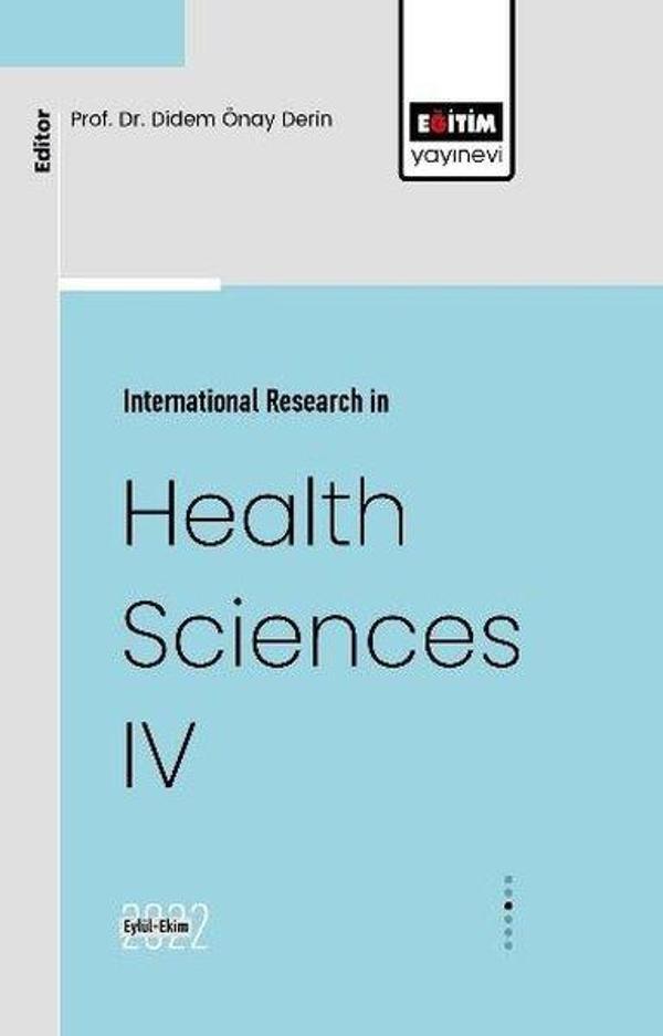 İnternational Research in Health Sciences 4 - Eğitim Yayınevi - Image 1