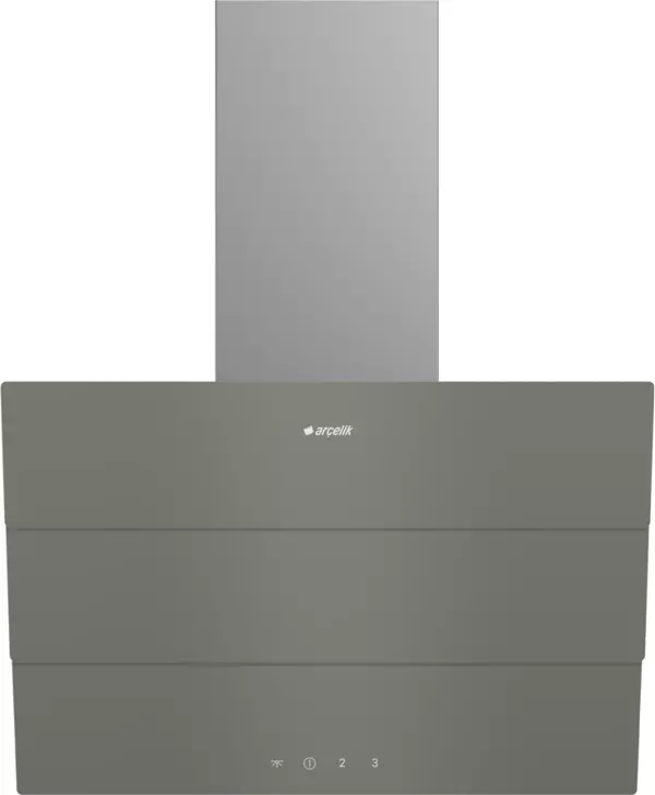 Arçelik ADE 605-3 G Gri Duvar Tipi Ankastre Davlumbaz - Image 1