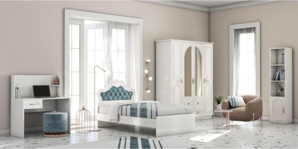 Zenio Olimpos Genç Odası Takımı Set 4 - (gardırop Karyola Çalışma Masası Kitaplık) - Image 1