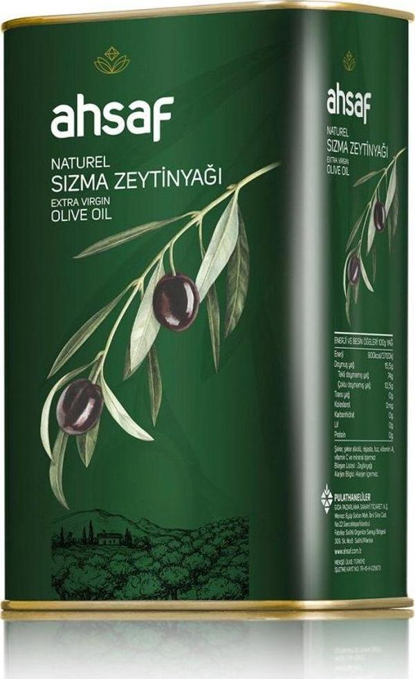 Ahsaf Natürel Sızma Zeytinyağı 1 Lt - Image 1