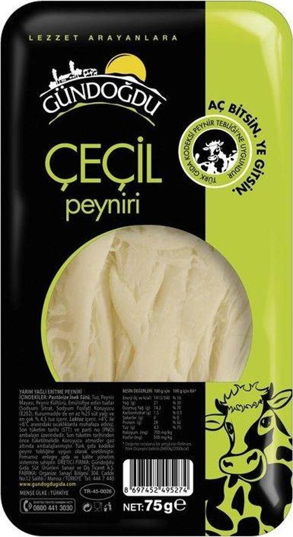 Gündoğdu Liflif Çeçil Peyniri 75gr - Image 1