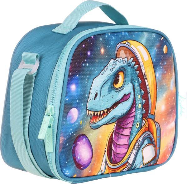 Kaukko Kids Isı Yalıtımlı Erkek Çocuk Turkuaz Dinazor Beslenme Çantası - Image 1