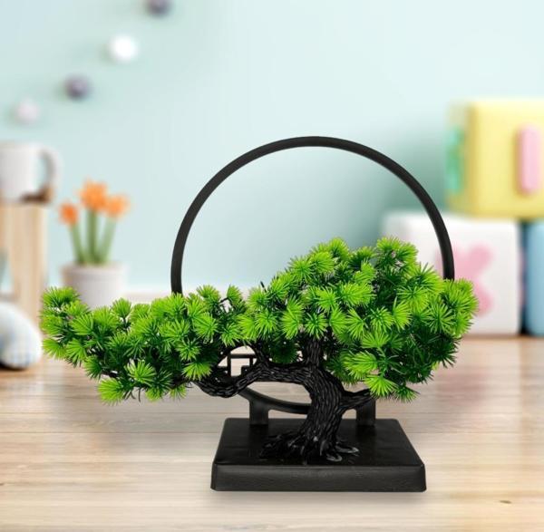 Netten Evime Yapay Çiçek Bonsai Ağacı Çemberli Model Dekoratif Yapay Ağaç Bonzai Yapay Ağaç Masa Ofis Hediyelik - Image 1