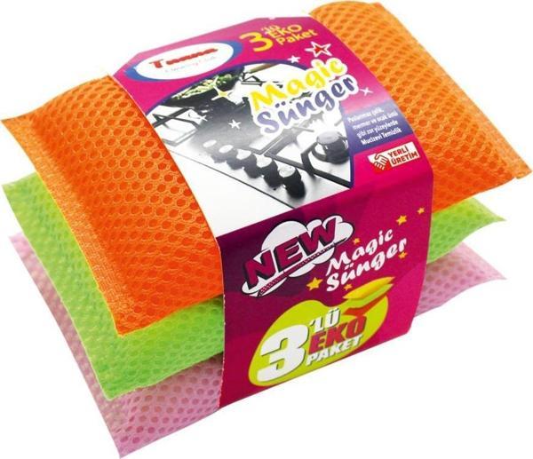 Sihirli Bulaşık Süngeri Eko Paket 3lü - Image 1