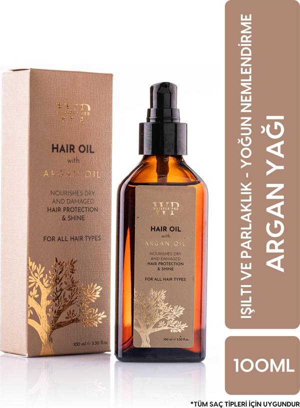 Whisper Pro Argan Oil Işıltı Ve Parlaklık Veren Yoğun Nemlendirici Argan Yağı 100 Ml - Image 1