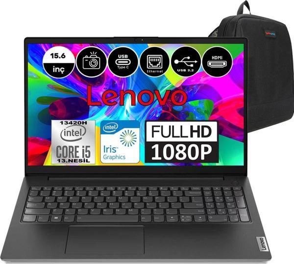 Lenovo V15 Gen4 Intel Core I5 13420H 40 GB 1 Tb SSD Intel UHD Grafik Freedos 15.6" Fhd Taşınabilir Bilgisayar 83A1008XTRF08 + Weblegelsin Çanta - Image 1