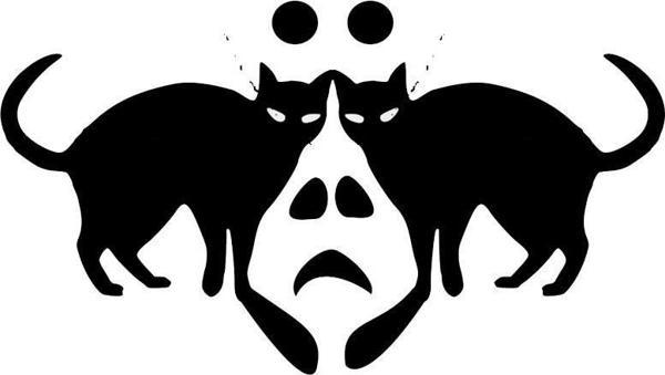 KEDİLİ HAYALET FOLYO STİCKER 70cm Uzunluk - Image 1