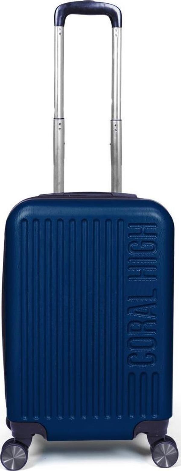 Coral High ABS Lacivert Küçük Boy Valiz 16406 - Image 1