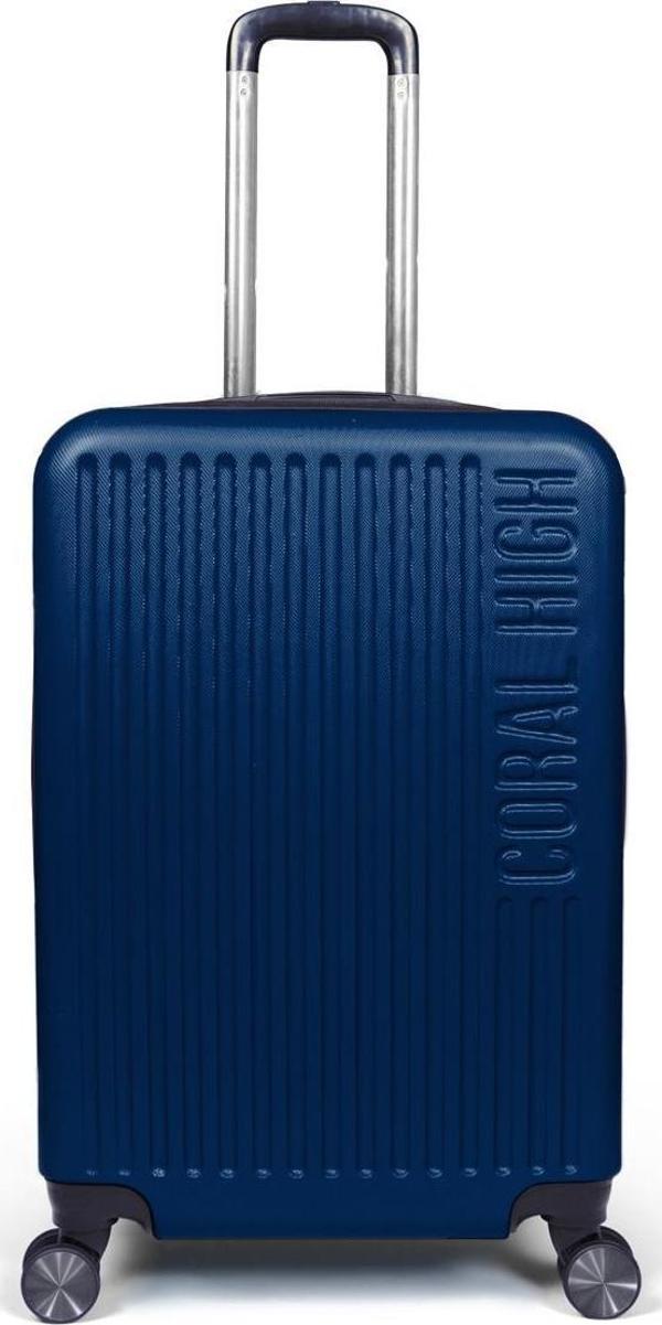 Coral High ABS Lacivert Orta Boy Valiz 16407 - Image 1