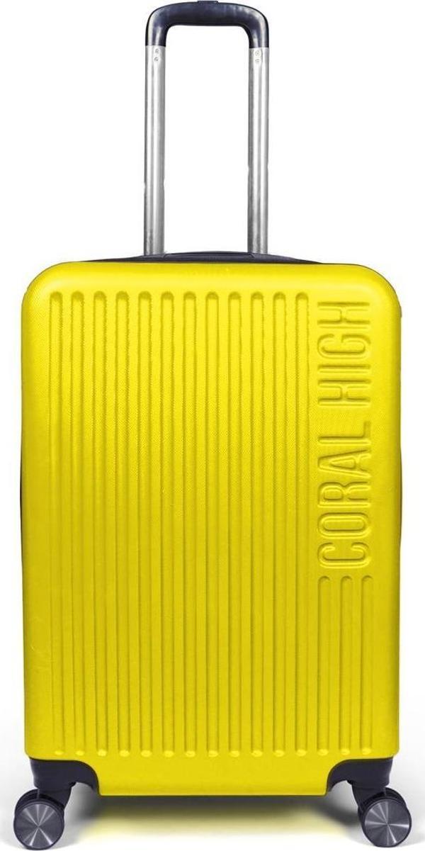 Coral High ABS Sarı Orta Boy Valiz 16457 - Image 1