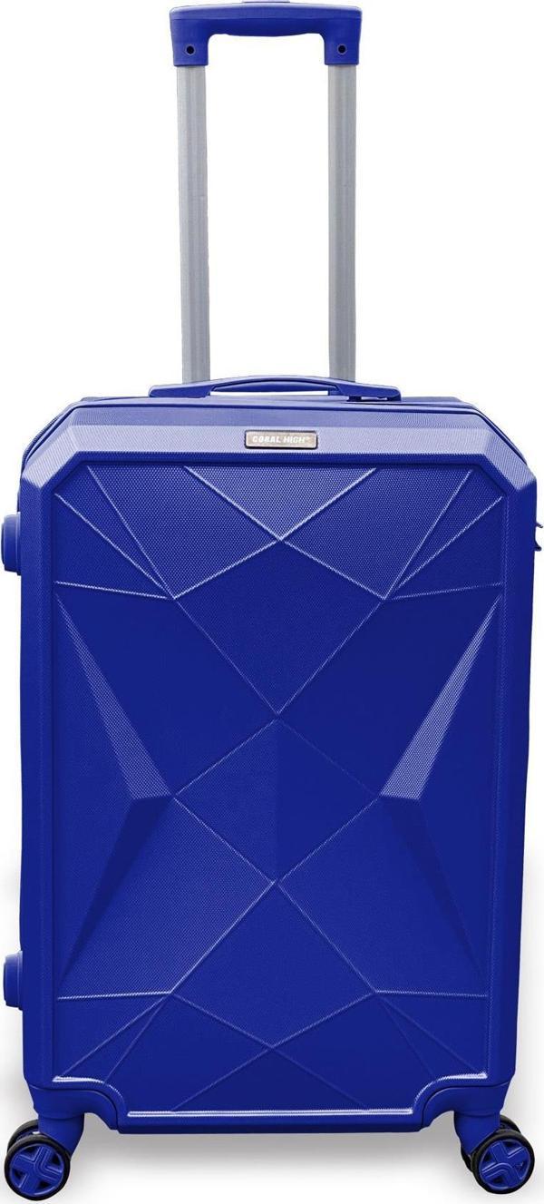Coral High Diamond ABS Lacivert Orta Boy Valiz 16607 - Image 1