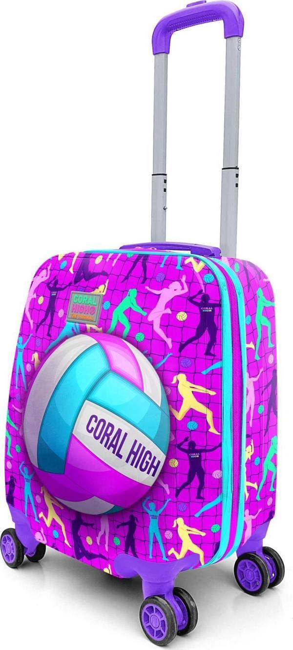 Coral High Kids Voleybol Desenli Çocuk Valizi 16774 - Image 1