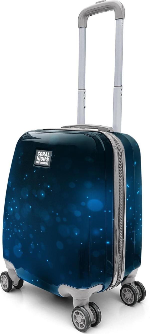 Coral High Renkli Desenli Mini Kabin Boy Valiz (40cm) 16767 - Image 1