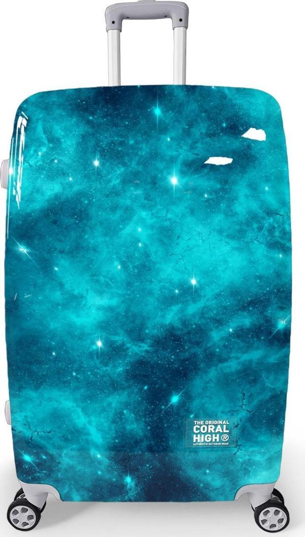 Coral High Renkli Desenli PC Büyük Boy Valiz (70cm) 16833 - Image 1