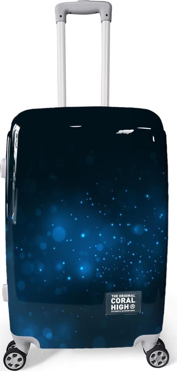 Coral High Renkli Desenli PC Orta Boy Valiz (60cm) 16827 - Image 1