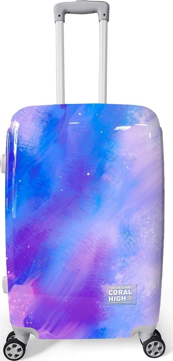 Coral High Renkli Desenli PC Orta Boy Valiz (60cm) 16837 - Image 1