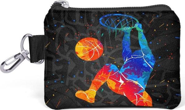 Coral High Gri Basketbol Desenli Bozuk Para Çantası 21912 - Image 1