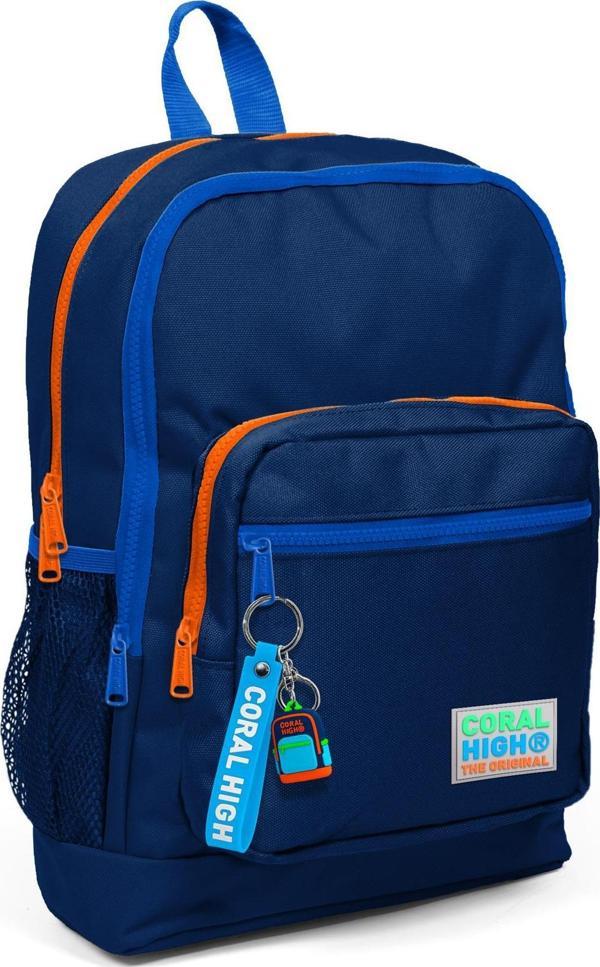 Coral High Kids Lacivert Dört Bölmeli Okul Sırt Çantası 23716 - Image 1