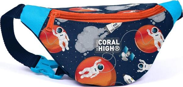 Coral High Kids Lacivert Mavi Astronot Desenli Bel Çantası 11536 - Image 1