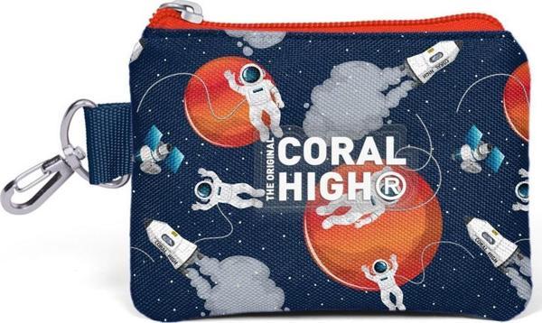 Coral High Kids Lacivert Mavi Astronot Desenli Bozuk Para Çantası 21919 - Image 1