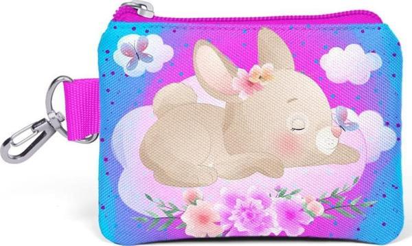 Coral High Kids Mavi Pembe Tavşan Desenli Bozuk Para Çantası 21836 - Image 1