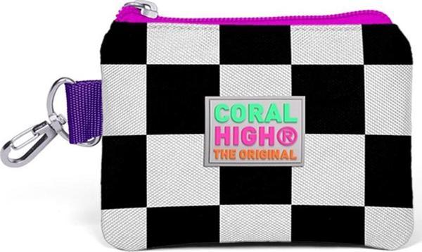 Coral High Kids Mor Dama Desenli Bozuk Para Çantası 21802 - Image 1
