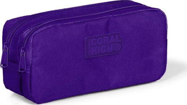 Coral High Kids Mor İki Bölmeli Kalem Çantası 22195 - Image 1