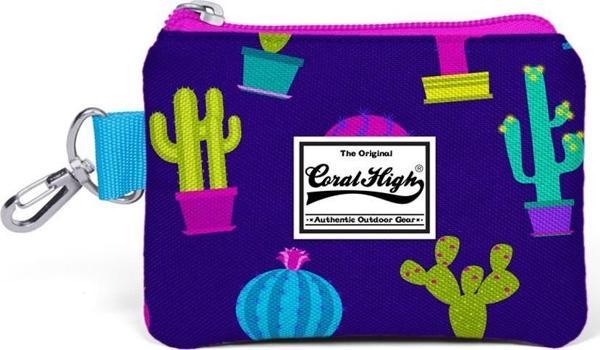 Coral High Kids Mor Kaktüs Desenli Bozuk Para Çantası 21723 - Image 1