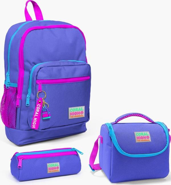 Coral High Kids Lavanta 3’lü Okul Çanta Seti SET0123703 - Image 1