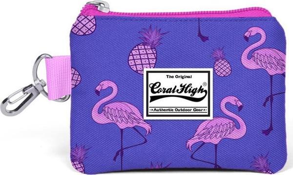 Coral High Kids Lavanta Flamingo Desenli Bozuk Para Çantası 21726 - Image 1