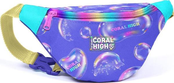 Coral High Kids Lavanta Pembe Baloncuk Desenli Bel Çantası 11532 - Image 1