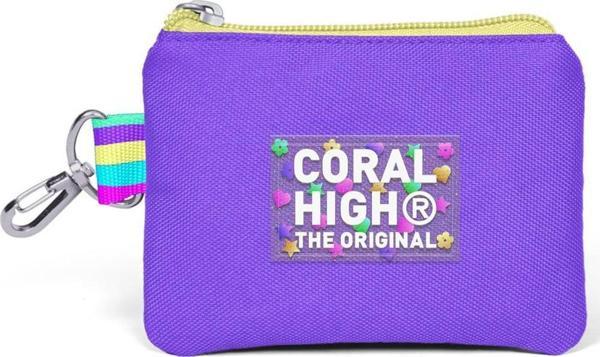Coral High Kids Pembe Pastel Renkli Bozuk Para Çantası 21888 - Image 1