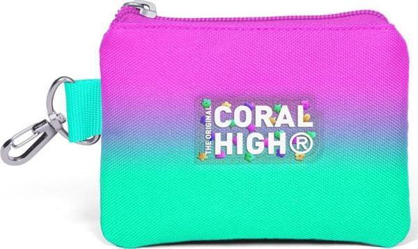 Coral High Kids Pembe Su Yeşili Renk Geçişli Bozuk Para Çantası 21923 - Image 1