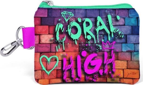 Coral High Pembe Lacivert Grafiti Yazılı Thermo Beslenme Çantası Bozuk Para Çantası 21898 - Image 1
