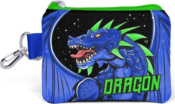 Coral High Kids Siyah Saks Ejderha Desenli Bozuk Para Çantası 21877 - Image 1