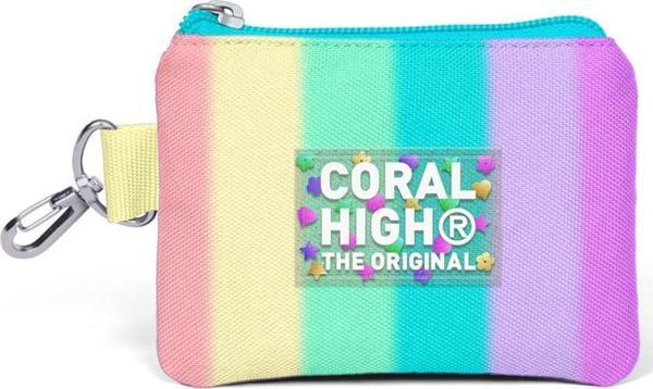 Coral High Renkli Çizgili Bozuk Para Çantası 21899 - Image 1