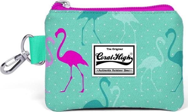 Coral High Kids Su Yeşili Flamingo Desenli Bozuk Para Çantası 21725 - Image 1