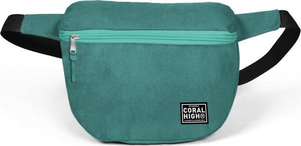 Coral High Suni Deri Yeşil Bel Çantası - Image 1